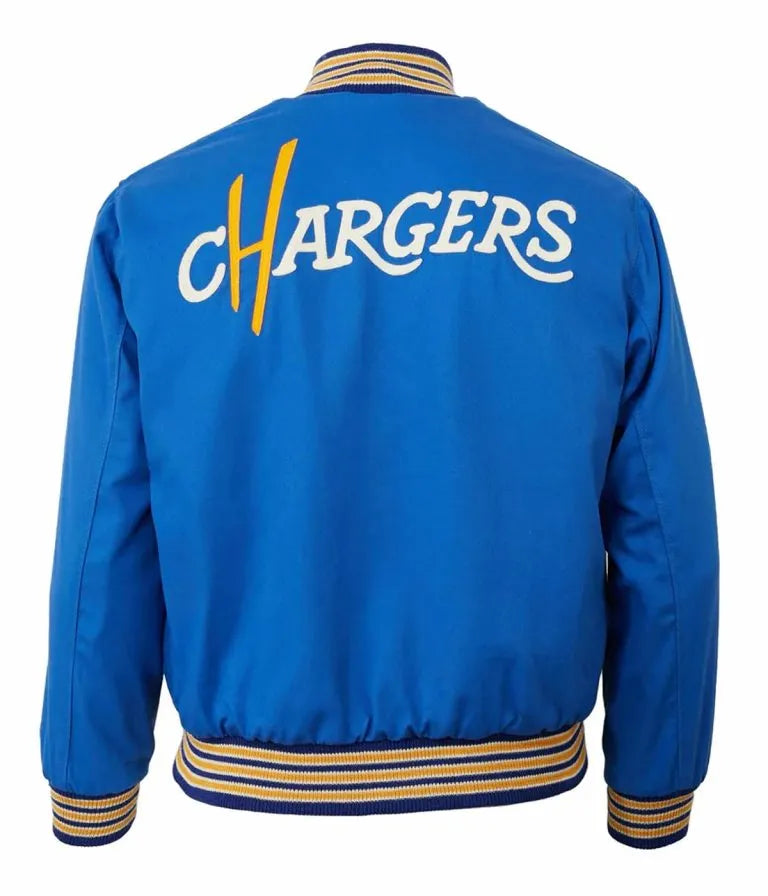 1960 Los Angeles Chargers Cotton Blue Men's Varsity Letterman Jacket