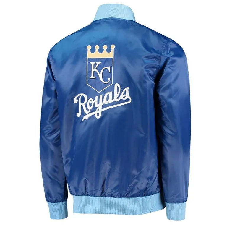 Kansas City Royals The Ambassador Royal Blue Satin Full-Zip Men's Jacket