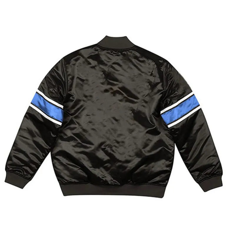 Cleveland Cavaliers Full-Zip Varsity Black Satin Men's Bomber Jacket