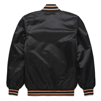 San Francisco Giants Classic Full-Snap Varsity Black Satin Men's Jacket