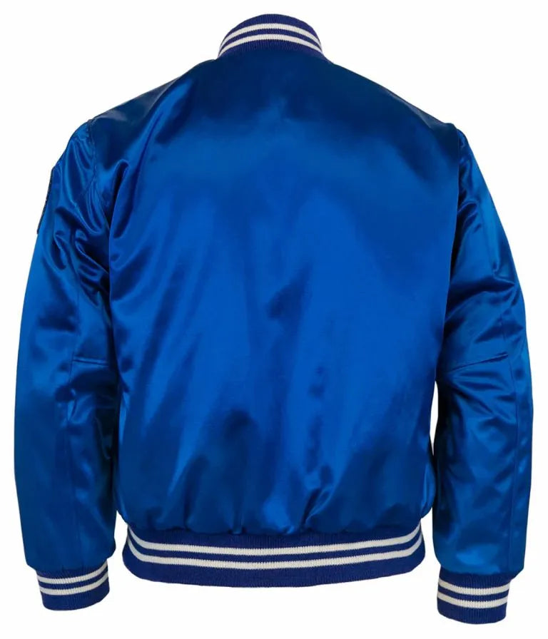 1969 Kansas City Royals Bomber Royal Blue Satin Full-Snap Men's Jacket