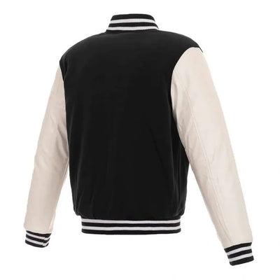 Philadelphia Phillies Black Wool and White Leather Sleeves Varsity Men's Jacket