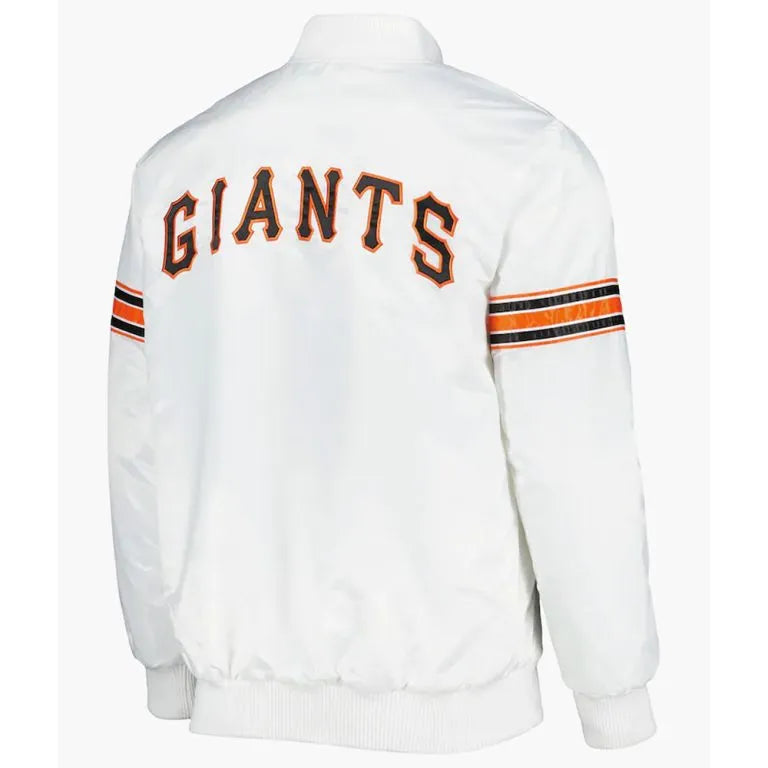 San Francisco Giants Power Forward White Satin Men's Jacket