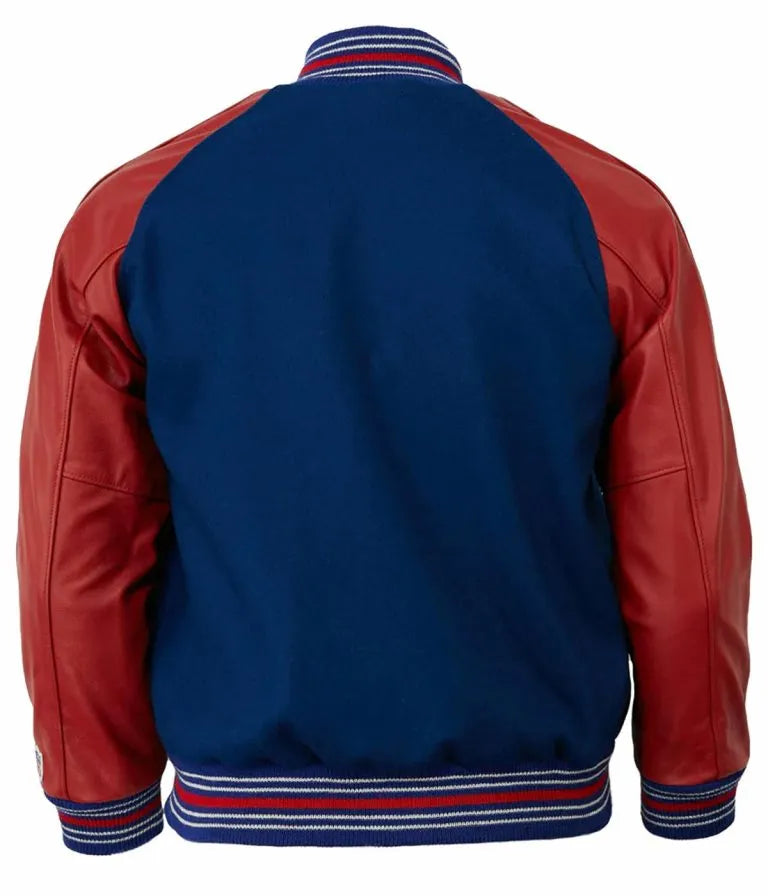 1939 New York Giants Blue Wool & Red Genuine Leather Sleeves Men's Varsity Letterman Jacket