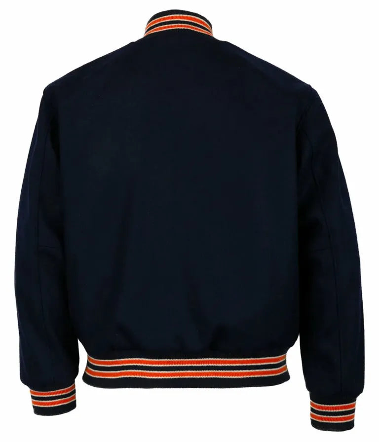 1965 Houston Astros Black Wool Full-Snap Varsity Men's Jacket