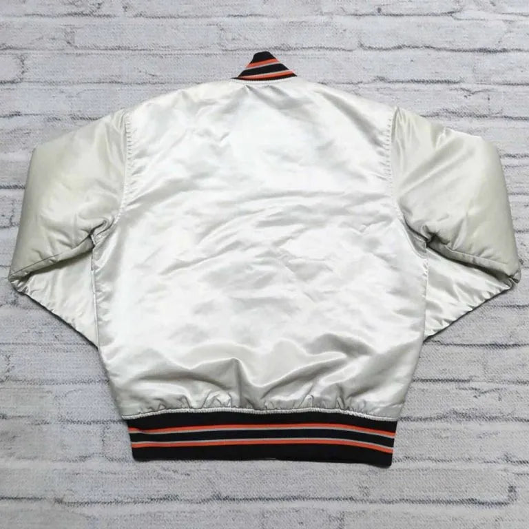 90s San Francisco Giants Black Satin Full-Snap Men's Jacket