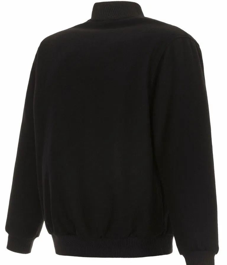 Miami Marlins Bomber Black Wool Varsity Men's Jacket