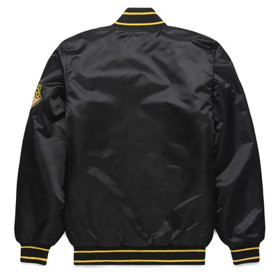 Pittsburgh Pirates Classic Black Satin Full-Snap Men's Jacket