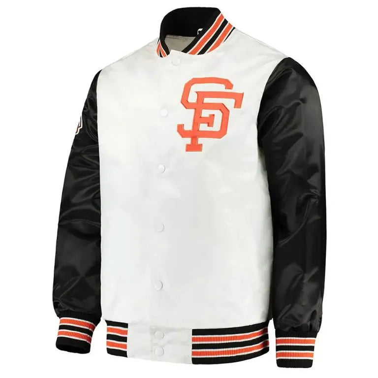 San Francisco Giants The Legend White and Black Satin Men's Jacket
