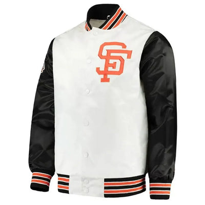San Francisco Giants The Legend White and Black Satin Men's Jacket
