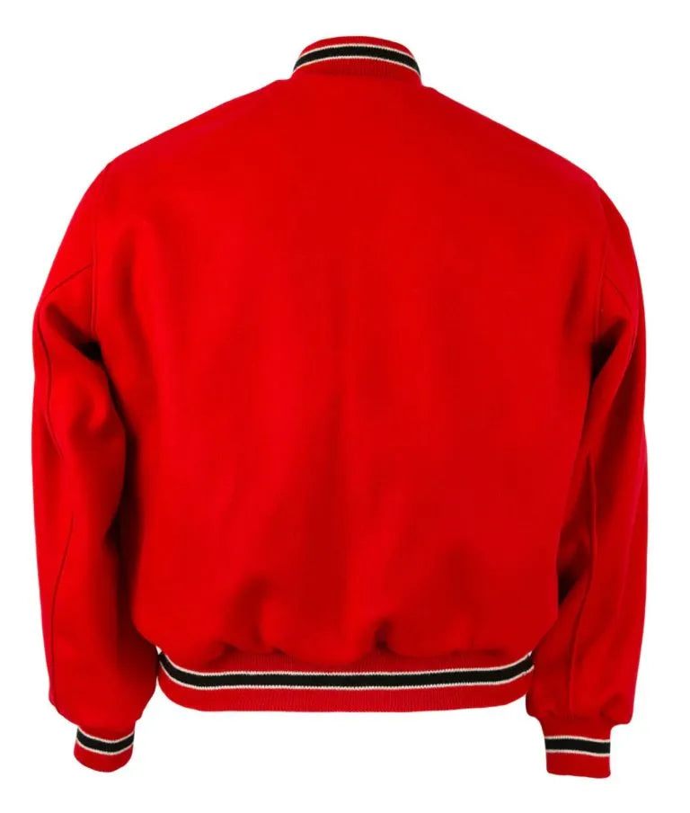 Atlanta Falcons Varsity Red All Wool Men's Letterman Jacket