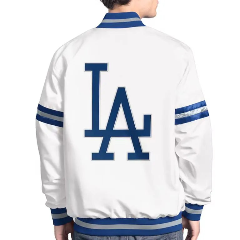 Los Angeles Dodgers Scout Full-Snap Varsity Satin Men's Jacket