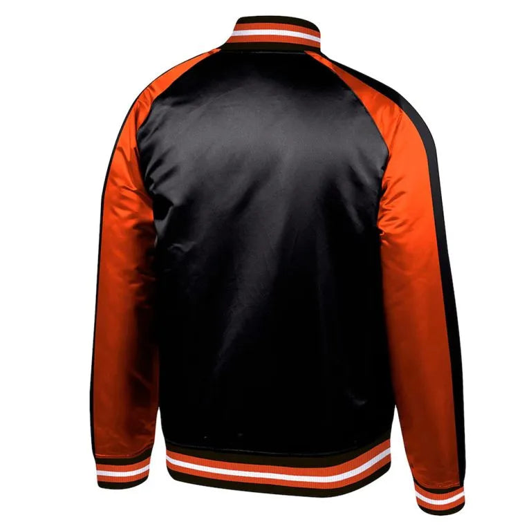 San Francisco Giants Colorblocked Satin Full-Snap Men's Jacket