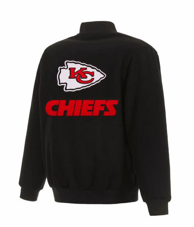 Kansas City Chiefs Black All Wool Men's Varsity Letterman Jacket