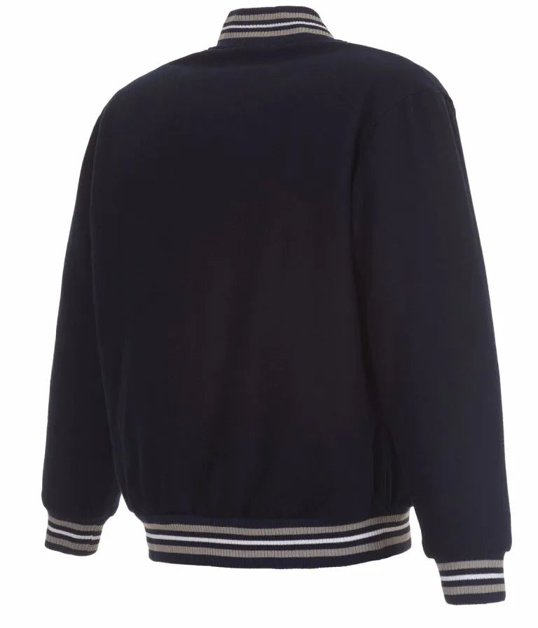 Seattle Mariners Bomber Navy Blue Wool Men's Varsity Jacket