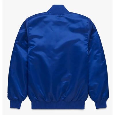 Los Angeles Dodgers Jackie Robinson Full-Snap Blue Satin Men's Jacket