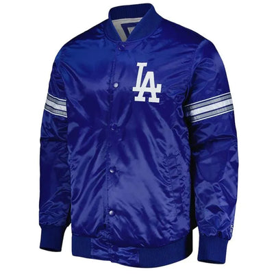 Los Angeles Dodgers Pick & Roll Royal Blue Satin Full-Snap Men's Jacket
