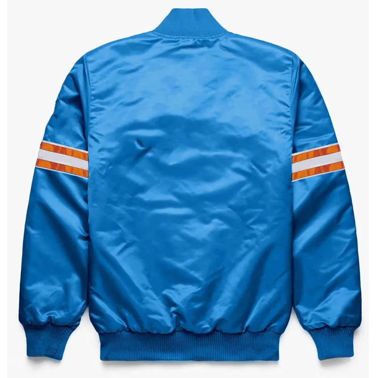 New York Mets Pick & Roll Blue Satin Full-Snap Men's Jacket