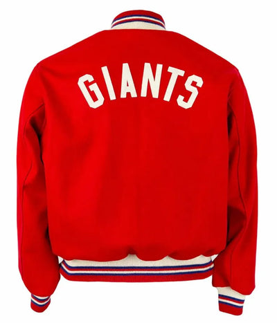 1961 New York Giants Red All Wool Men's Varsity Letterman Jacket