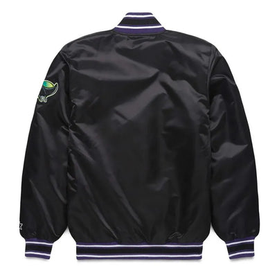 Tampa Bay Rays Classic Full-Snap Varsity Black Satin Men's Jacket