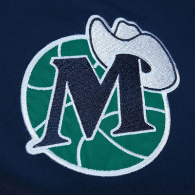 Dallas Mavericks 2.0 M-Hat Green and Navy Full-Snap Lightweight Satin Men's Jacket