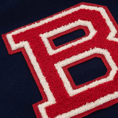 Brooklyn Dodgers 1932 Navy Blue Wool & Beige Leather Sleeves Varsity Men's Jacket