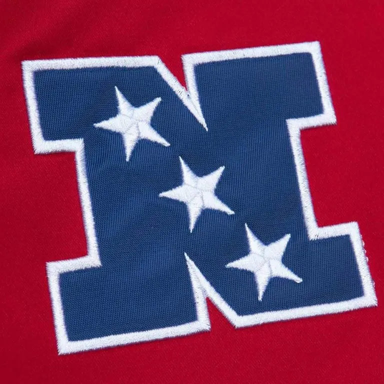 Atlanta Falcons Full-Snap Varsity Red Satin Men's Bomber Jacket