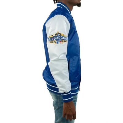 Los Angeles Dodgers All-Star Game 2022 Black and Royal Blue Satin Men's Jacket