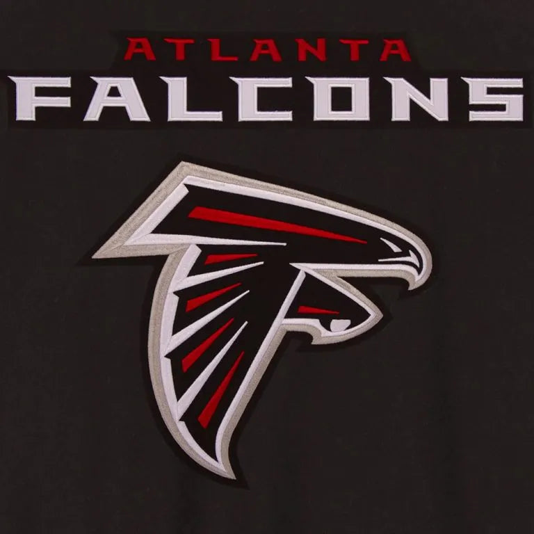 Atlanta Falcons Varsity All Wool Black & Red Men's Letterman Jacket