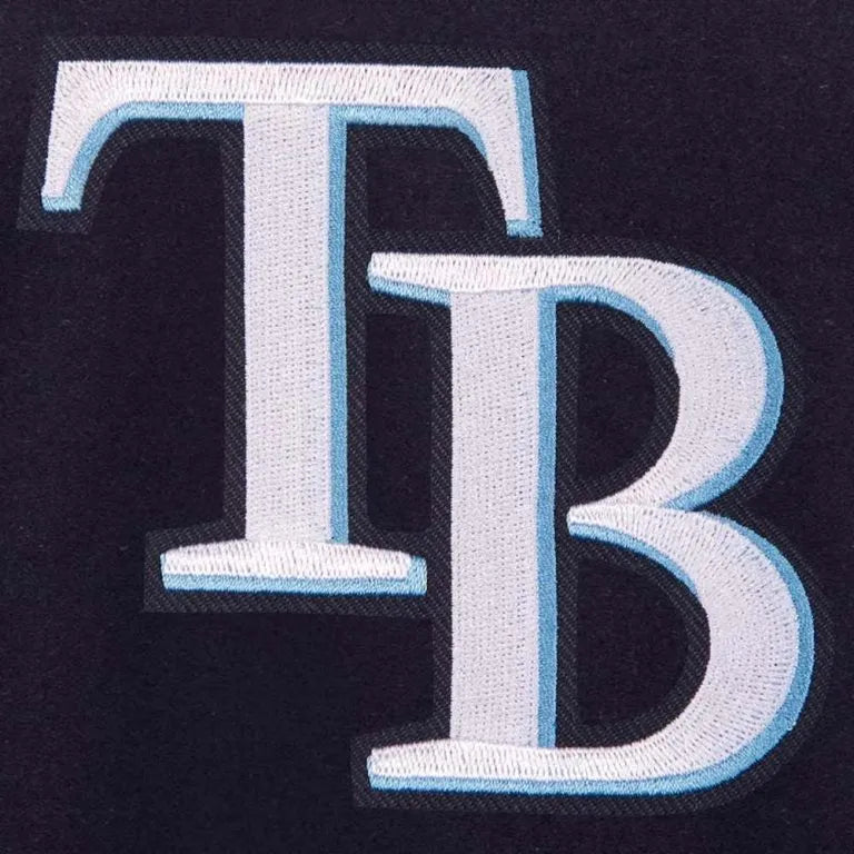 Tampa Bay Rays Black All Wool Varsity Men's Jacket