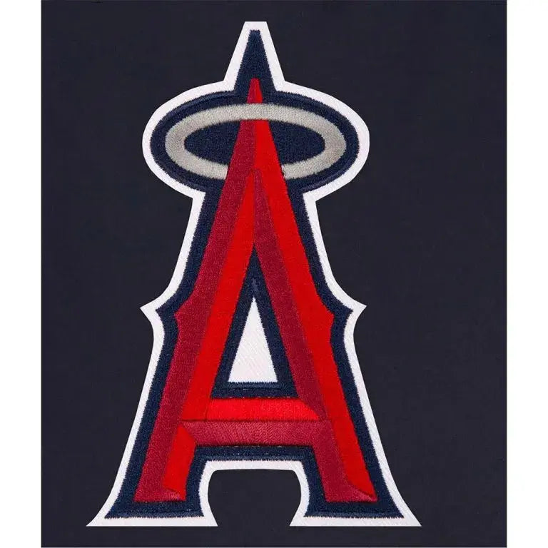 Los Angeles Angels Navy Blue Wool Bomber Men's Jacket