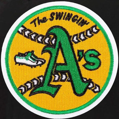 Oakland Athletics Varsity Letterman Wool Black Men's Jacket