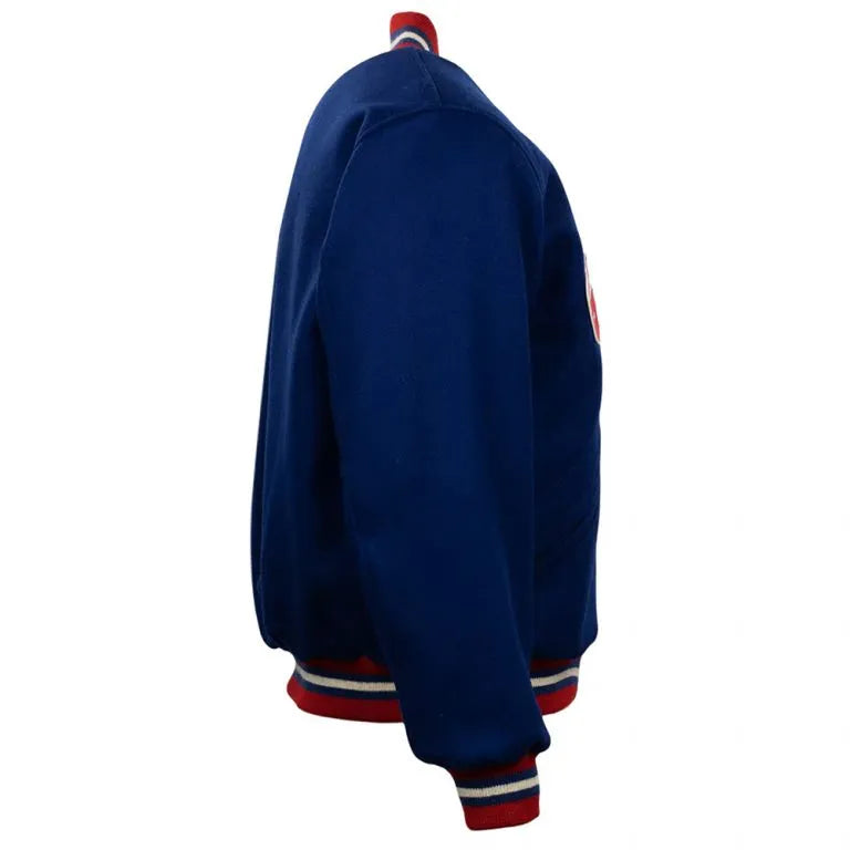 1932 New York Giants All Blue Wool Men's Full-Button Varsity Letterman Jacket