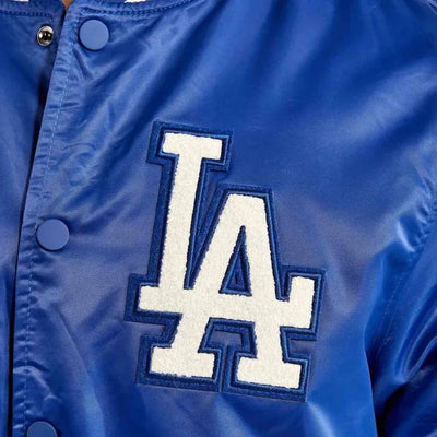 Los Angeles Dodgers 1988 World Series Royal Blue Satin Full-Snap Men's Jacket