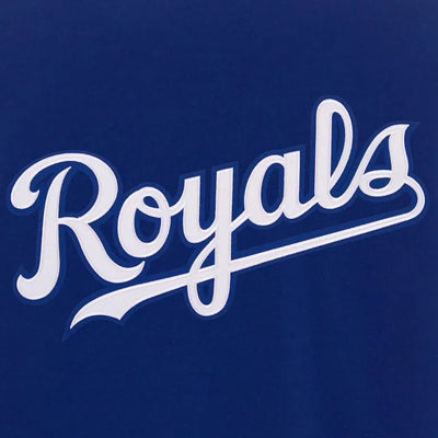 Kansas City Royals Varsity Blue Wool and White Leather Sleeves Men's Jacket
