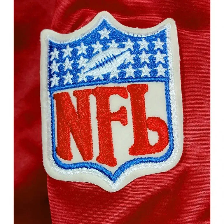 80s Arizona Cardinals Full-Snap Varsity Red Satin Men's Bomber Jacket