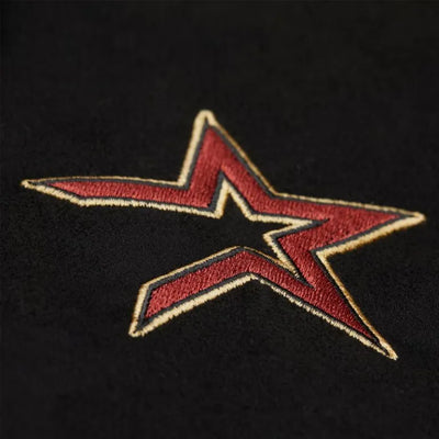 Houston Astros Oversweep Varsity Black Wool Full-Snap Men's Jacket