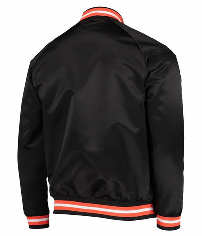 San Francisco Giants Full-Snap Lightweight Black Bomber Men's Jacket