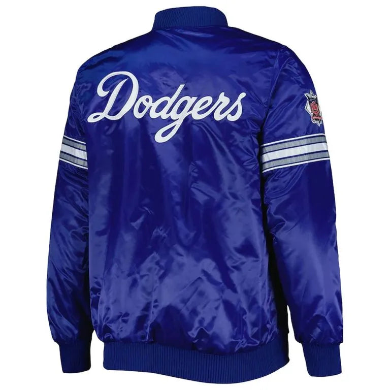 Los Angeles Dodgers Pick & Roll Royal Blue Satin Full-Snap Men's Jacket