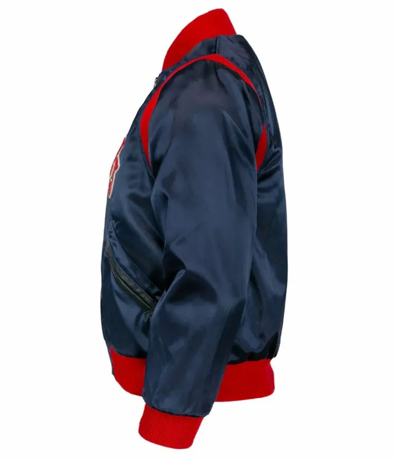 1961 Los Angeles Angels Blue Satin Bomber Men's Jacket