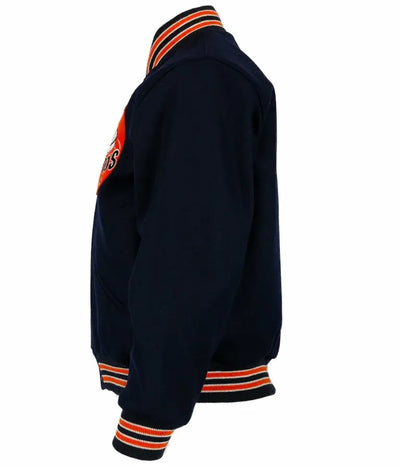 1965 Houston Astros Black Wool Full-Snap Varsity Men's Jacket