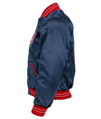 1937 Philadelphia Phillies Blue Satin Bomber Men's Jacket
