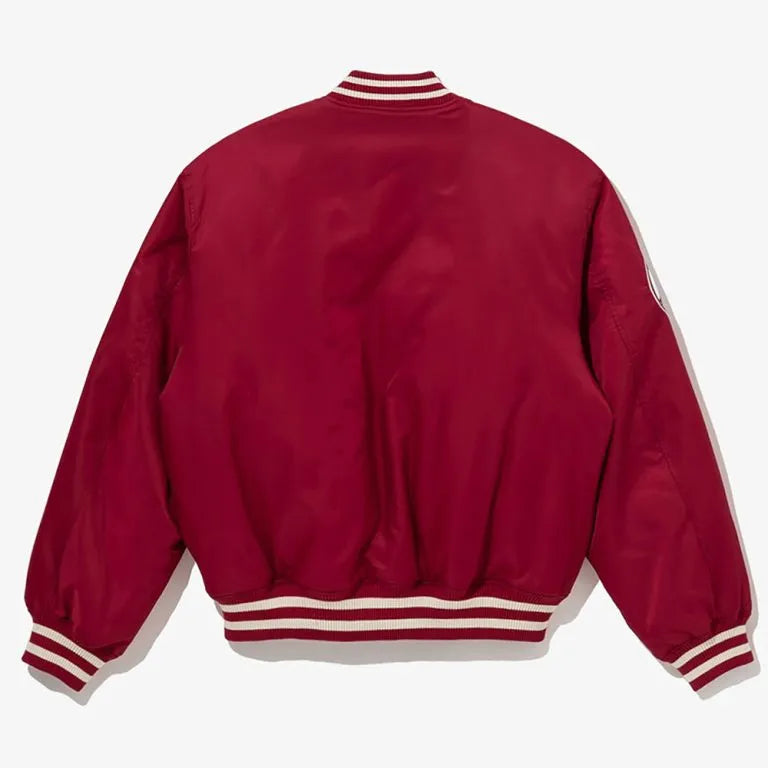 Boston Red Sox Cooperstown Varsity Full-Snap Red Satin Men's Jacket