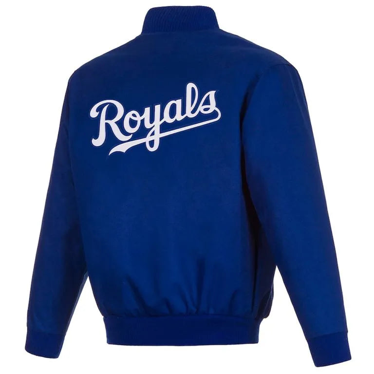 Kansas City Royals Full-Snap Varsity Royal Blue Wool Men's Jacket