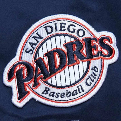 San Diego Padres Vintage Logo Navy Lightweight Full-Zip Satin Men's Jacket