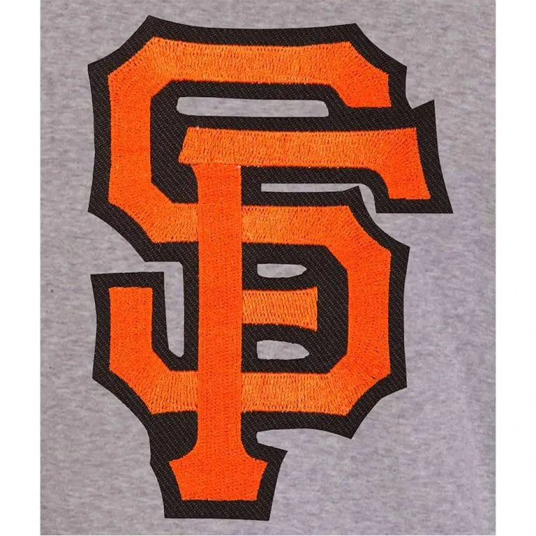 San Francisco Giants Embroidered Black/Gray Wool Full Snap Varsity Men's Jacket