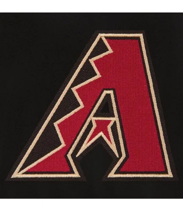 Arizona Diamondbacks Black Wool Varsity Men's Jacket