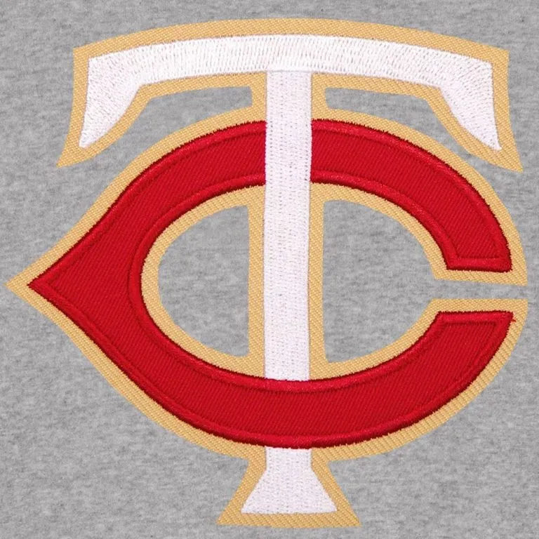 Minnesota Twins Gray & Navy Blue Wool Varsity Men's Jacket