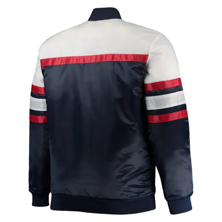Minnesota Twins Coaches Full-Snap Navy Blue and Red Satin Men's  Jacket