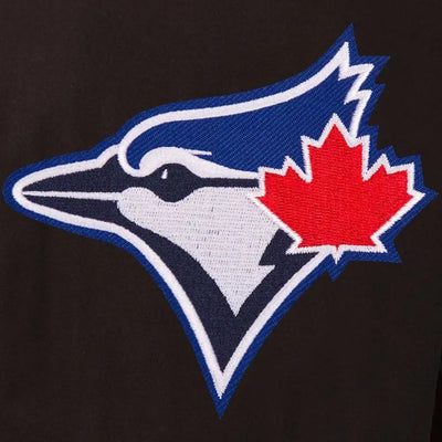 Toronto Blue Jays Black Wool & Leather Sleeves Varsity Men's Jacket